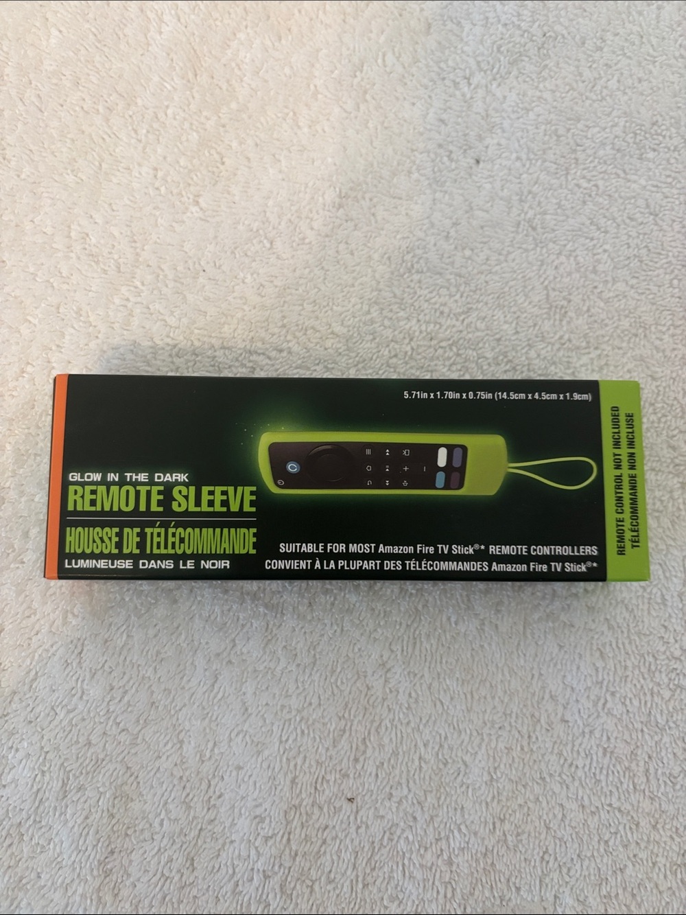 Glow-in-the-Dark Remote Sleeve for Amazon Fire TV Stick Remote - Green